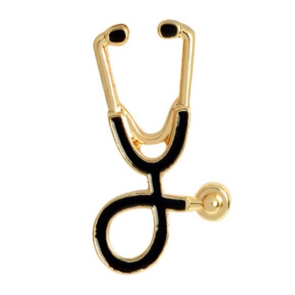 Stethoscope enamel pin - Picture 1 of 2